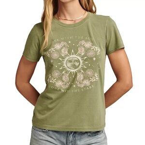 Lucky Brand Women's One With The Stars Classic Cotton Crewneck T-Shirt